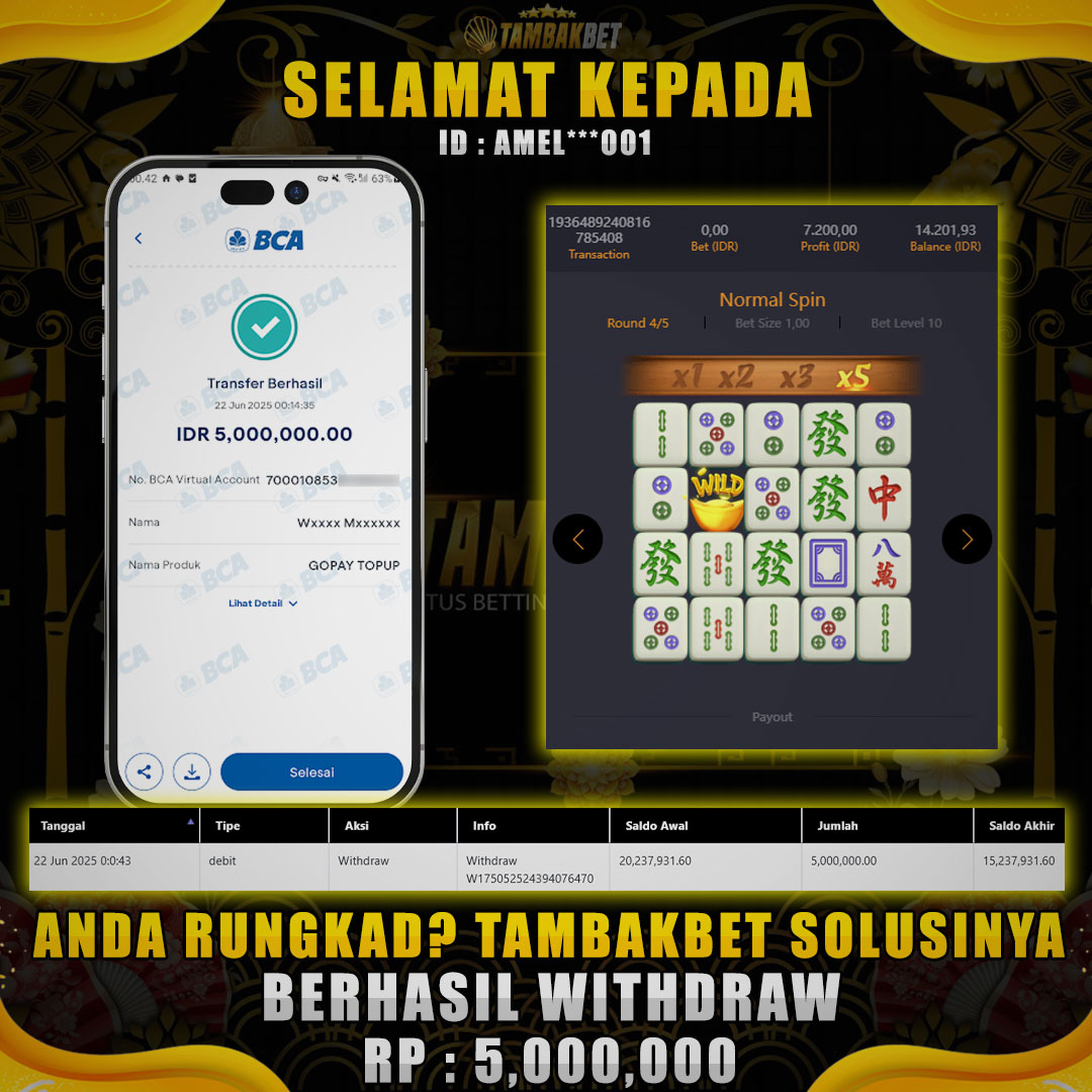 JACKPOT GAME MAHJONG WAYS 2 TAMBAKBET