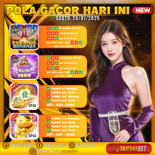 Resmi Rilis! Pola Gacor Slot Terbaru 27 Juli 2025 Yang Bikin Jp Makin Gampang