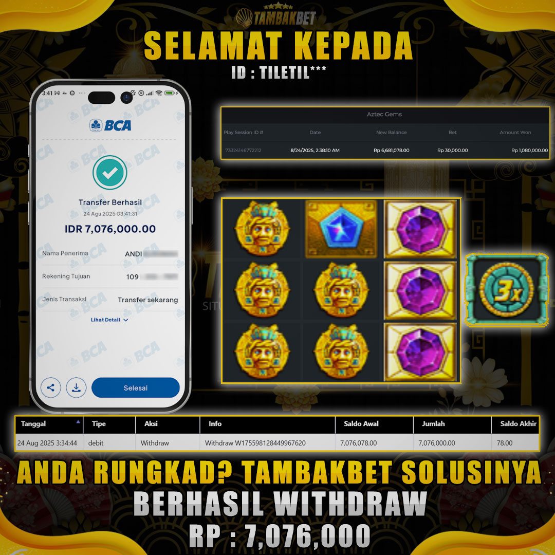 AZTEC GEMS JUGA GAK KALAH GACOR