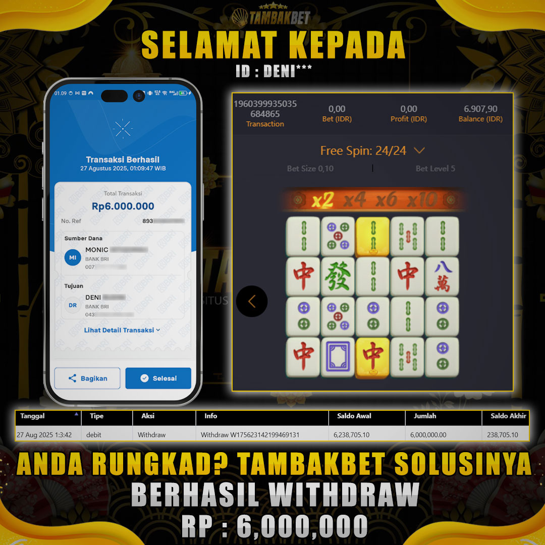 MAHJONG WAYS TAMBAKBET MEMANG GACOR