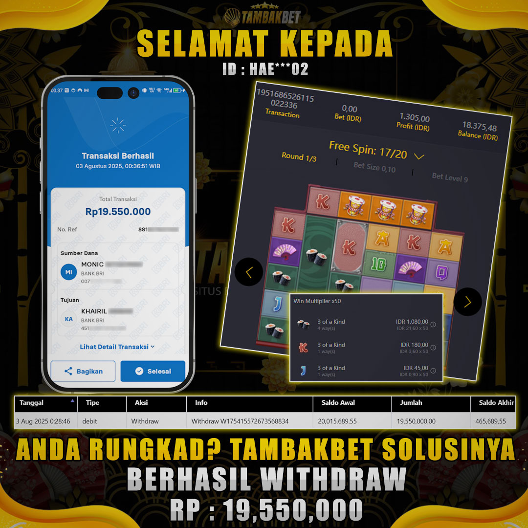 LUCKY NEKO MASIH BAGI BAGI JEPEH DI TAMBAKBET