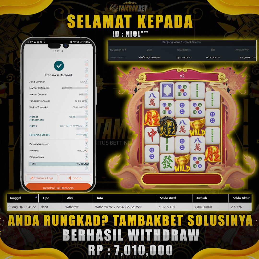 MAHJONG WINS BLACK SCATTER HAMPIR DAPAT JP BESAR