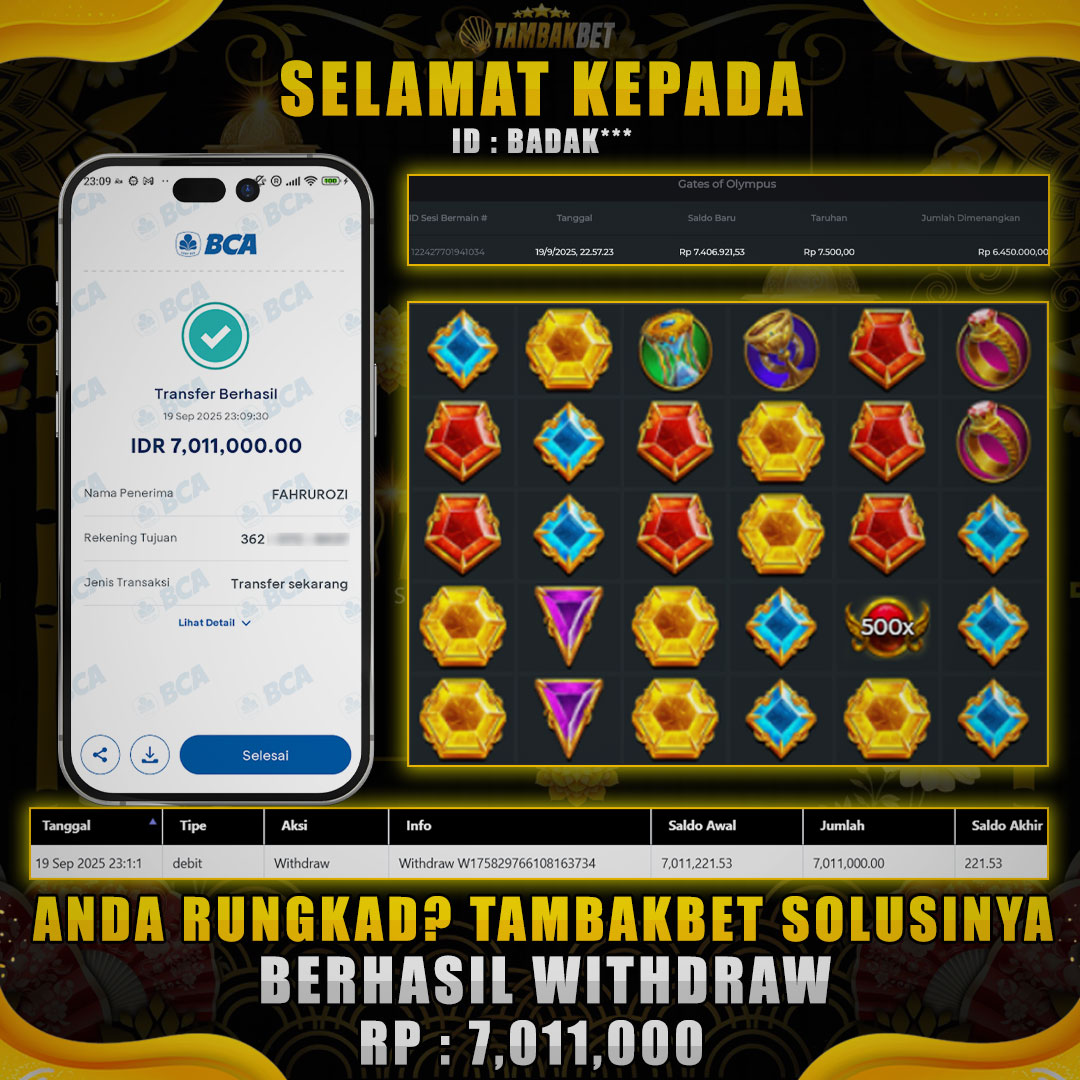BUKTI JP GATES OF OLYMPUS TAMBAKBET GACOR
