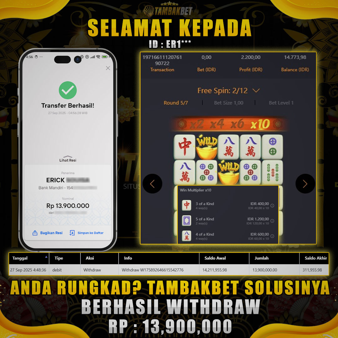 BUKTI JP MEMBER TAMBAKBET GACOR TERUS NAGA NYA