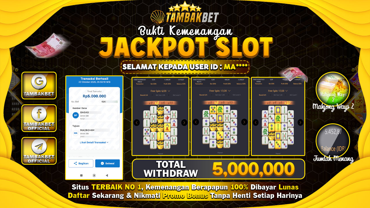 BUKTI JP MAHJONG WAYS 2 GADAK OBAT BRAY