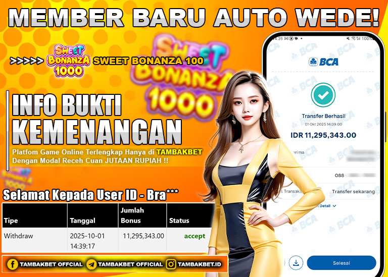JACKPOT BERMAIN GAME SWEET BONANZA 1000 PASTI GACOR