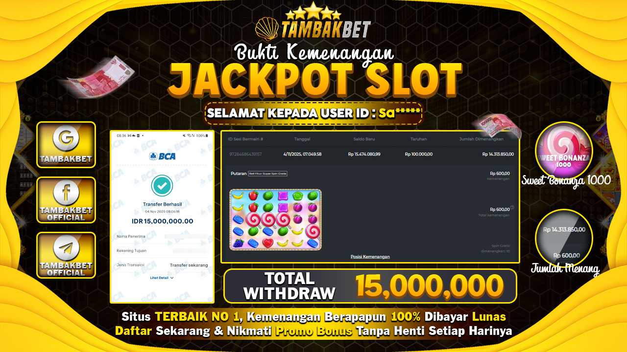 NGALIR TERUS HASIL NYA BERMAIN DI TAMBAKBET